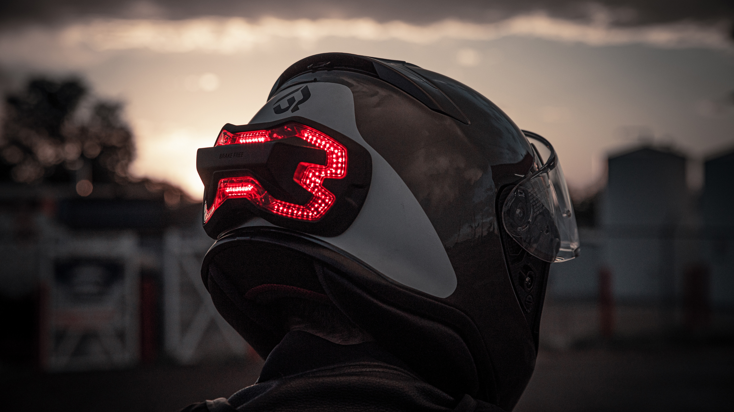 Brake Free smart brake light for motorcycle helmets