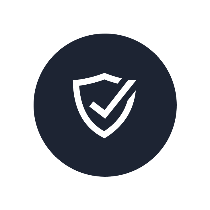 shield with checkmark graphic